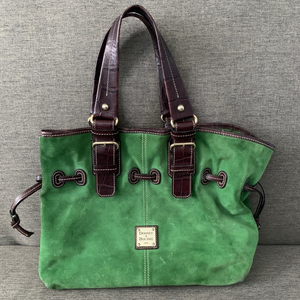Dooney & Bourke Green Velvet Purse